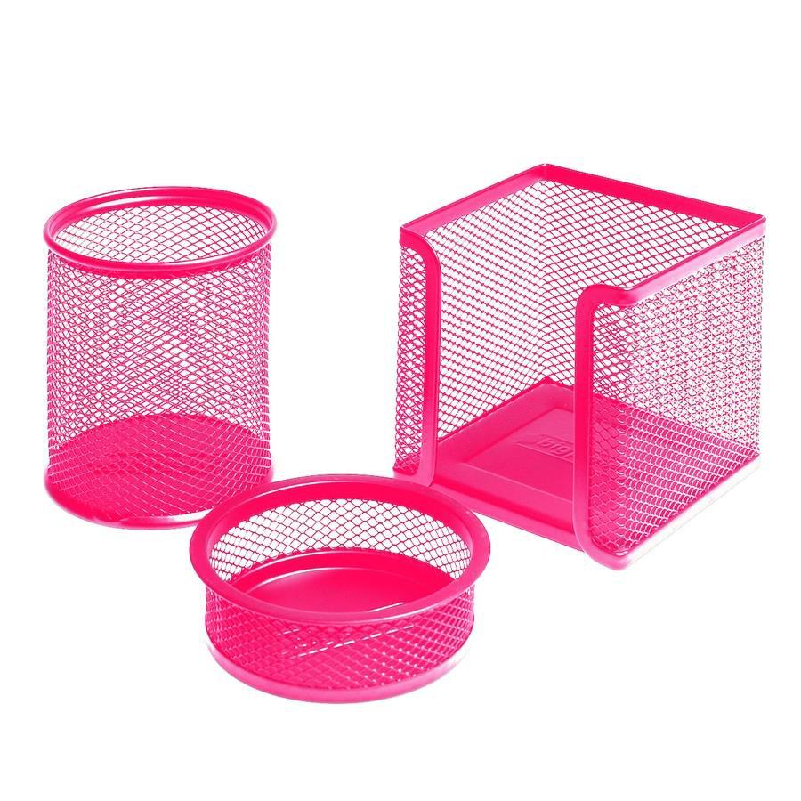 Bigpoint Metal Perfore 3'lü Set Pembe